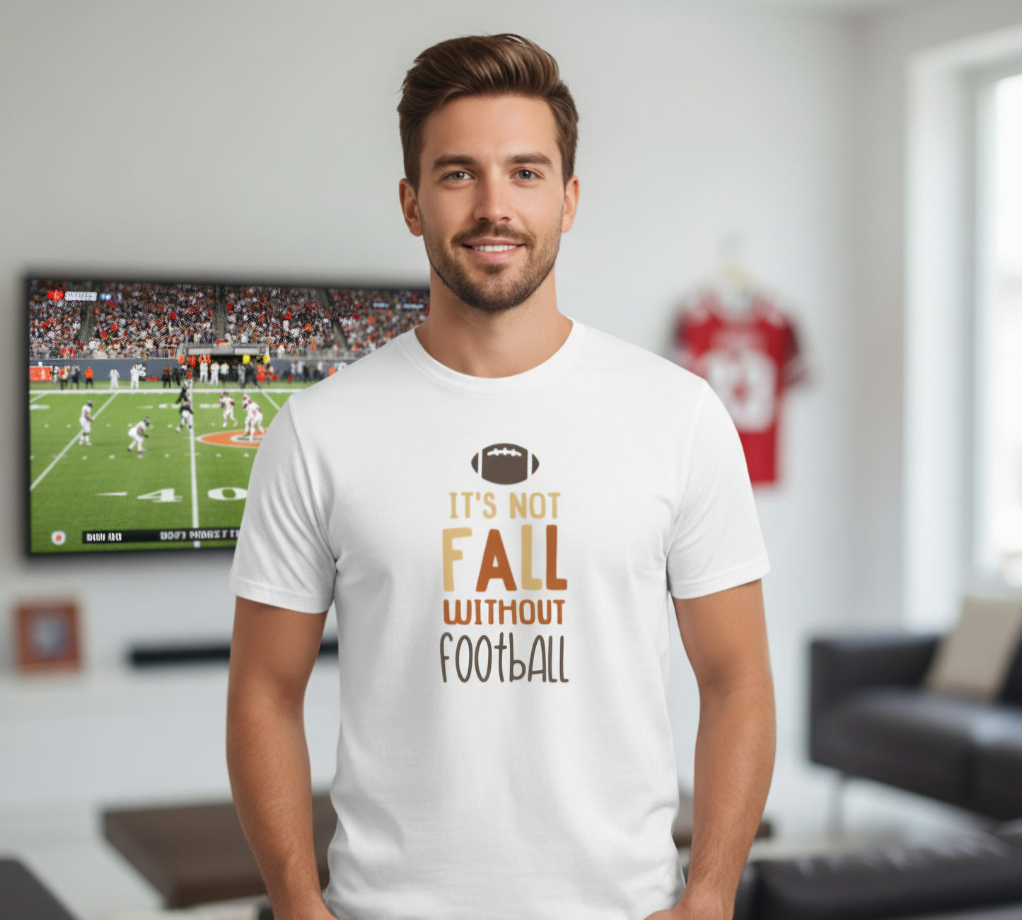 It's not fall without football Girls Shirt boys shirt