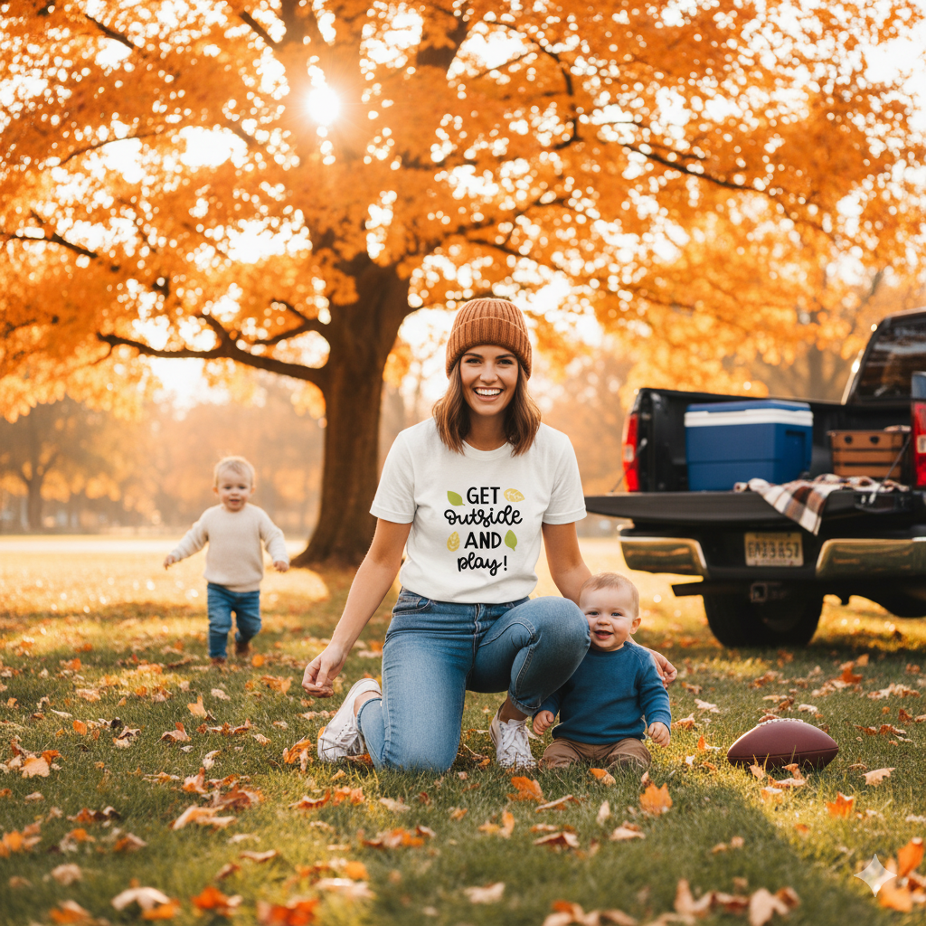 Get outside and Play Girls Shirts Boys Shirt Fall