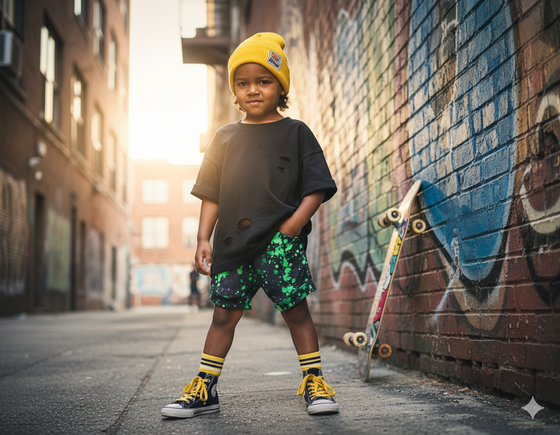 Neon Lime Splatter Handmade