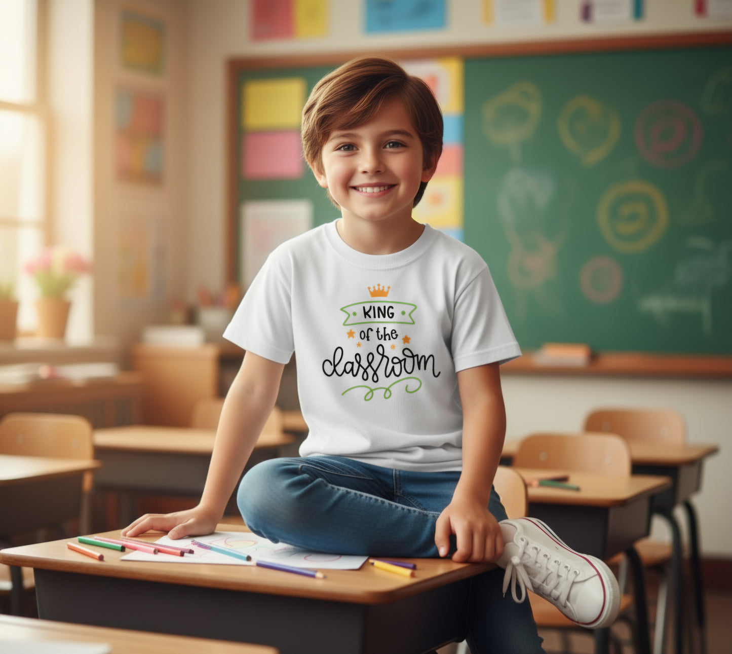 King of the Classroom ANY GRADE available BTS Back to School Boys Shirt