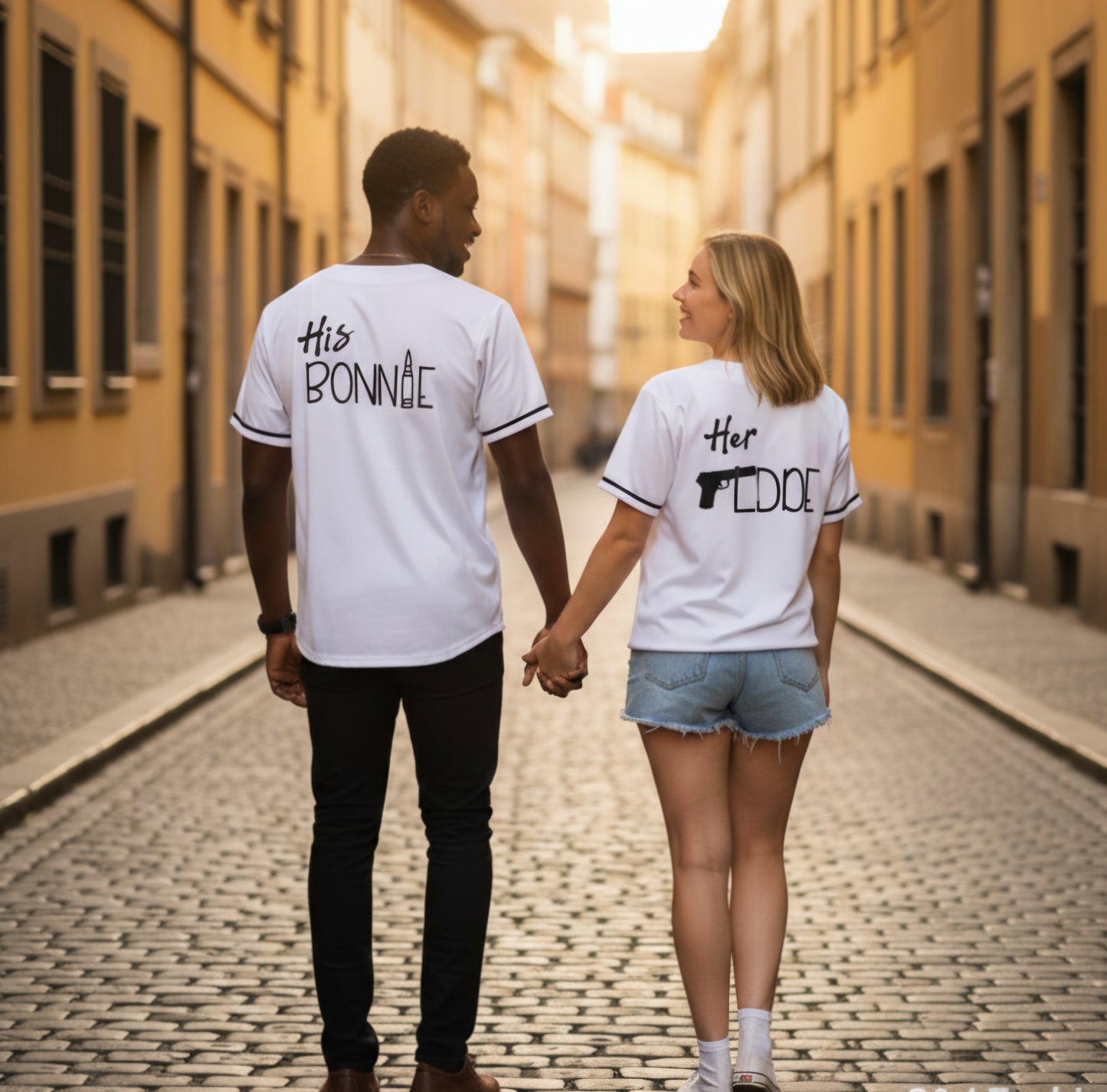 His & Hers Bonnie & Clyde Jerseys Adults