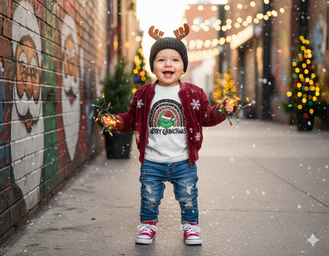 Merry Grinchmas Christmas Boys Shirt Girls Shirt Ladies Shirt Mens Shirt