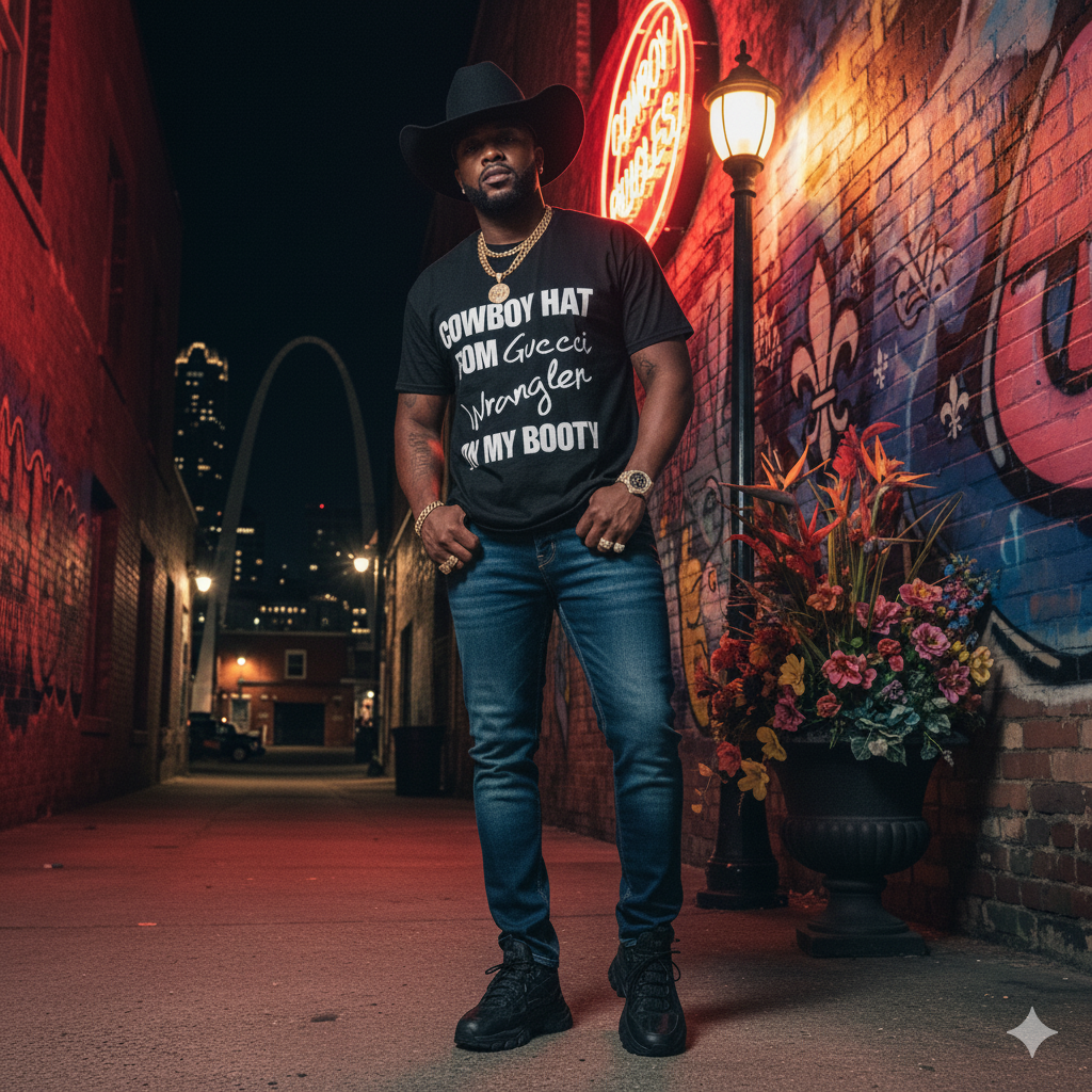 Old Town Road Cowboy hat from Gucci wrangler on my booty Mens Shirt Ladies Shirt Boys Shirt Girls Shirt Western