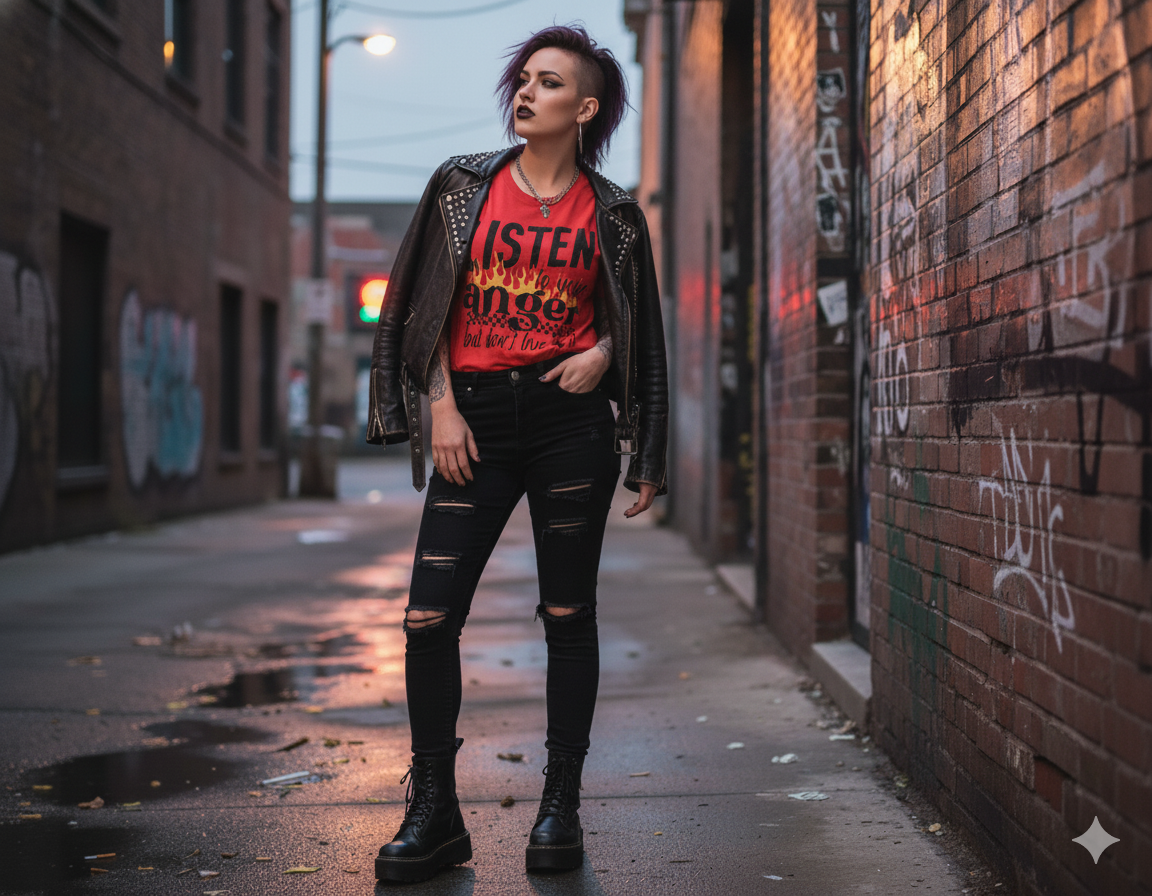 Listen To Your Anger Ladies Shirt