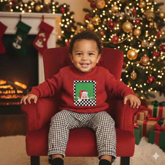 Santa Christmas Boys Shirt Girls Shirt Ladies Shirt