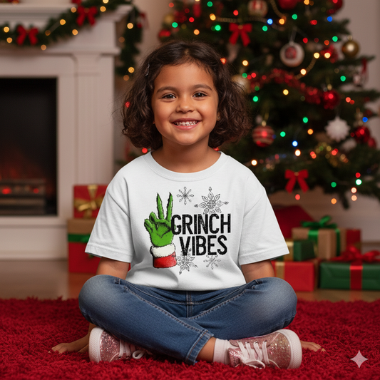 Grinch Vibes Christmas Boys Shirt Girls Shirt Ladies Shirt Mens Shirt