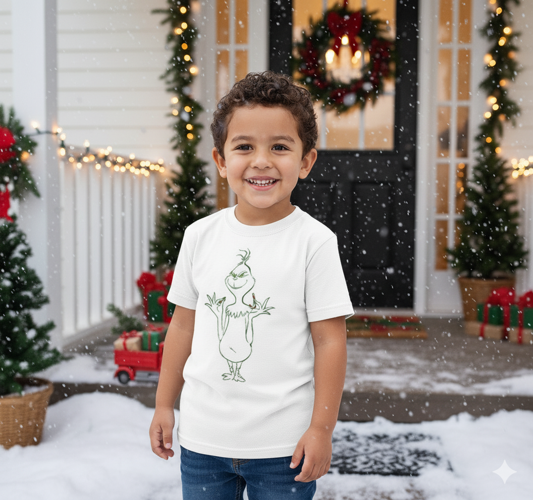 Grinch Christmas Boys Shirt Girls Shirt Ladies Shirt