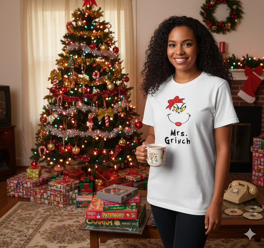 Mrs. Grinch Christmas Ladies Shirt