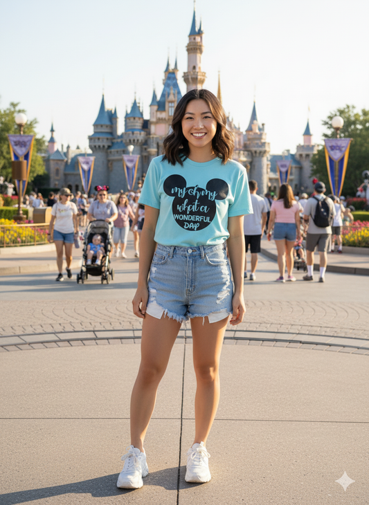 My Oh My What A wonderful Day Disney Ladies Shirt Girls Shirt