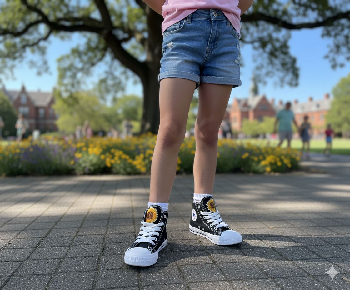 Sunflower High Tops Shoes