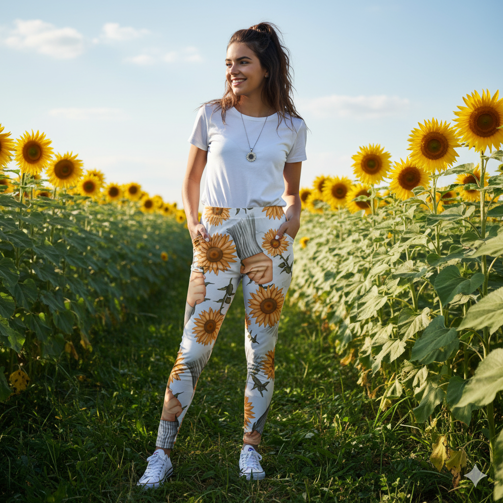 Sunflower Hand Fall Handmade