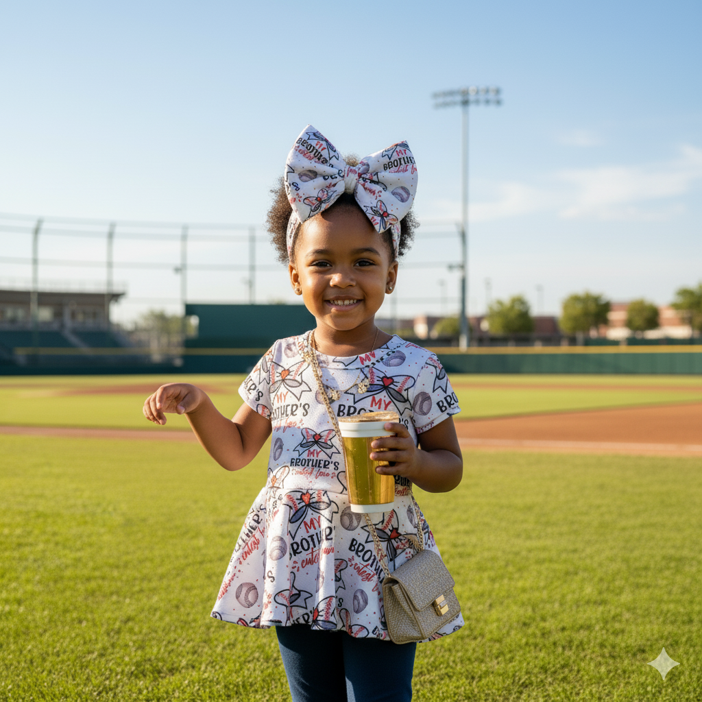 My Brothers Cutest Fan Baseball Handmade