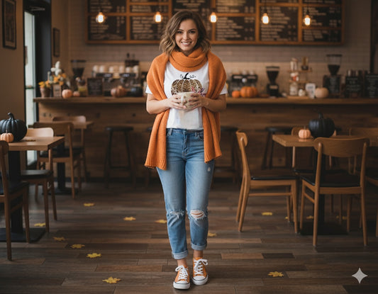 Leopard Pumpkin Fall Girls shirt Ladies Shirt
