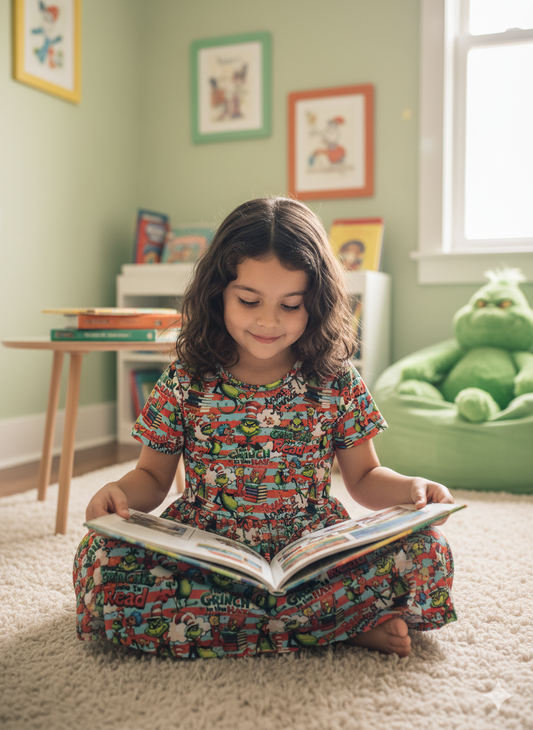 Grinch Cat In The Hat Book Handmade