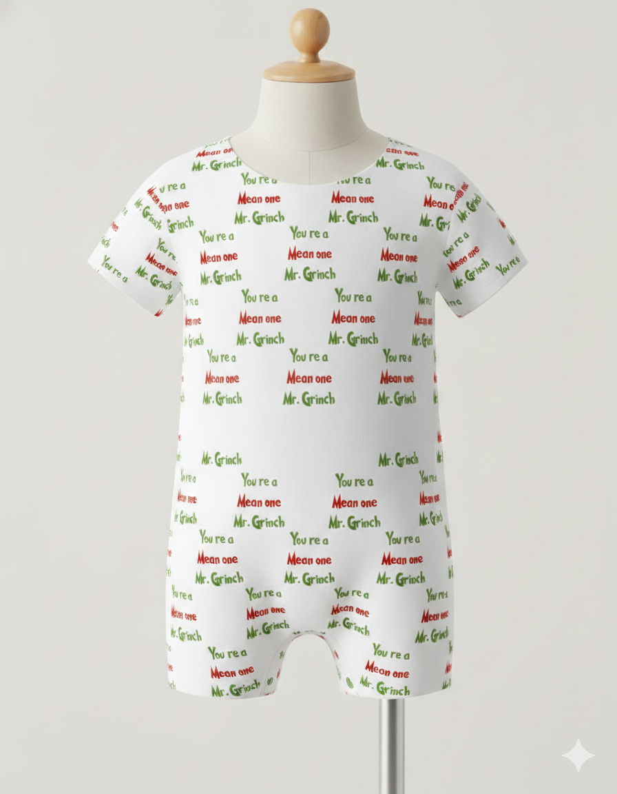 Grinch Your A Mean One Christmas Handmade