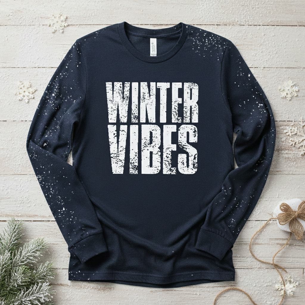 Winter Vibes Ladies Shirt Girls Shirt Boys Shirt Men's Shirt