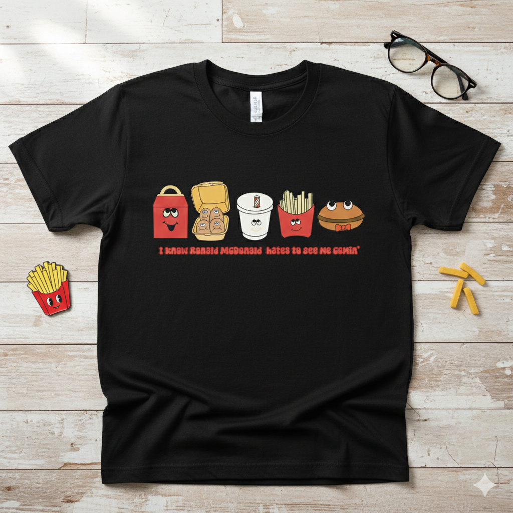 Mc Donalds Boys Shirt Girls Shirt Ladies Shirt Mens Shirt
