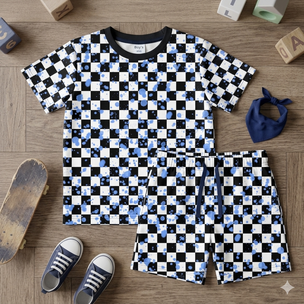 Blue Acid Checker Handmade