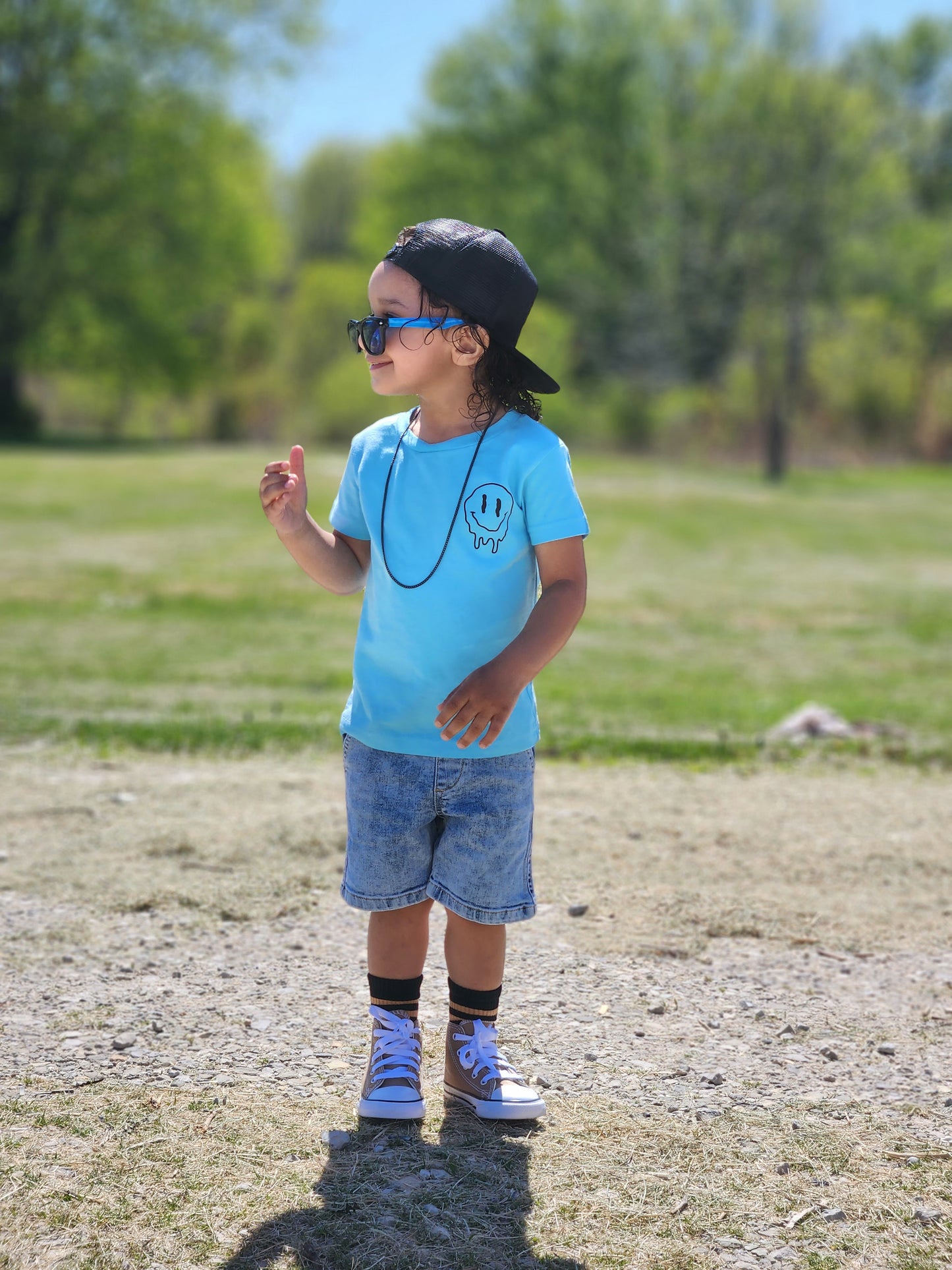 Neon Blue Toddler Sunnies RTS