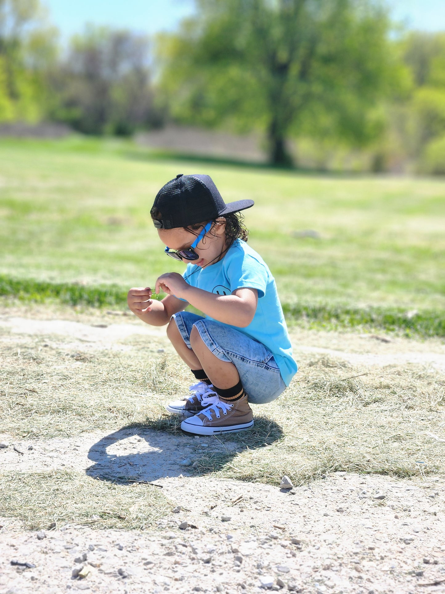 Neon Blue Toddler Sunnies RTS