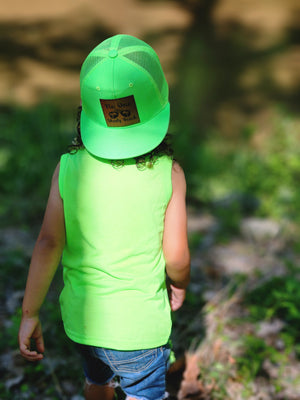 Neon Green Trucker Snapback Hat