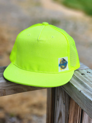 Neon Yellow Trucker Snapback Hat