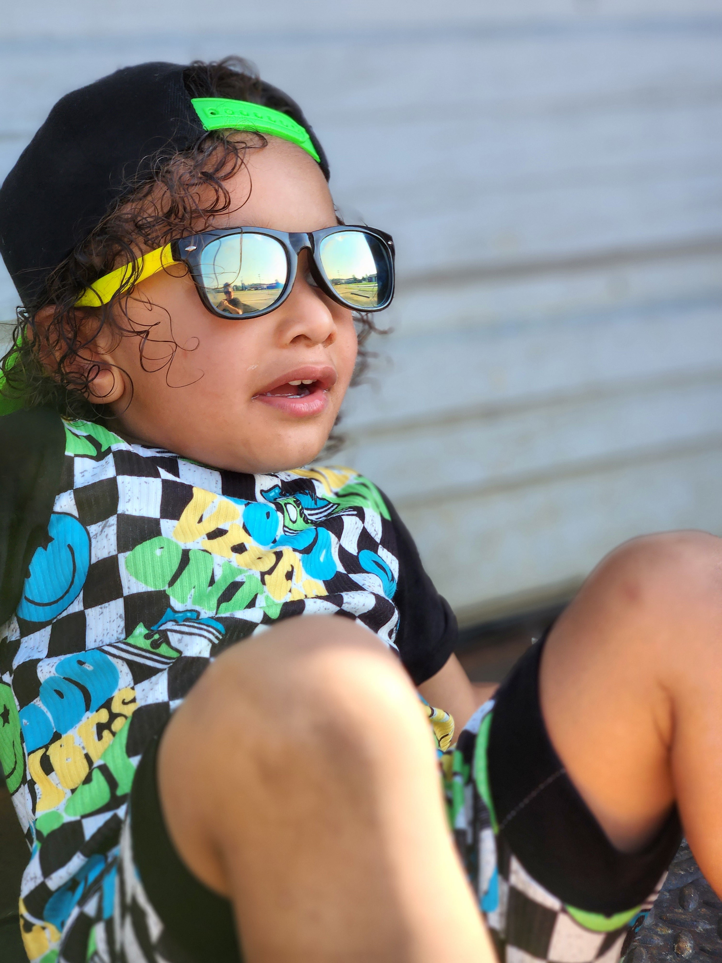 Neon Yellow Toddler Sunnies RTS