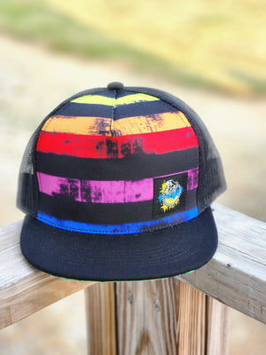 Neon Grunge Trucker Snapback Hat RTS