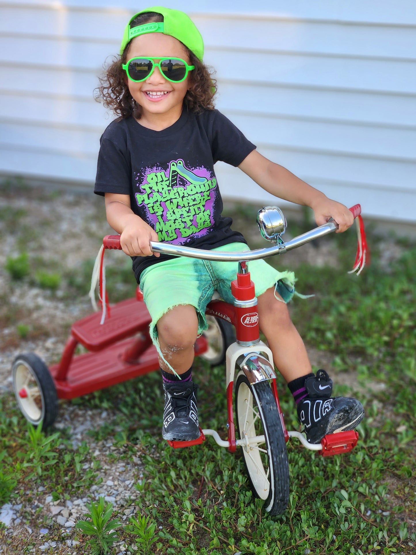 On The Playground Is Where I Spend Most Of My Days Girls Shirt Boys Shirt