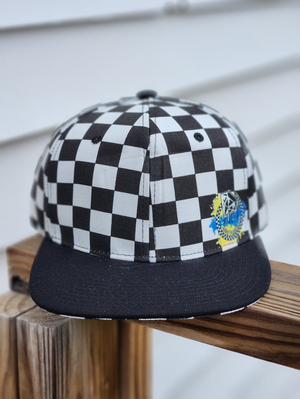 Checker Snapback Hat