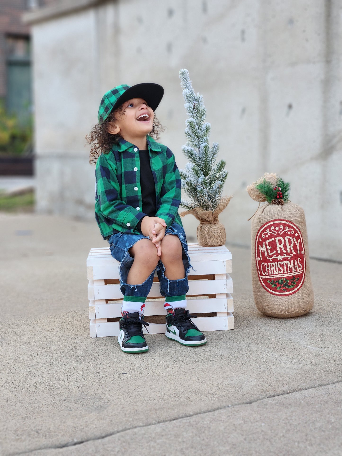 Christmas Flannel With Patch