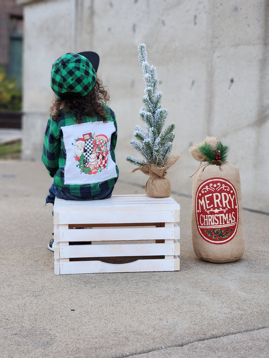 Christmas Flannel With Patch