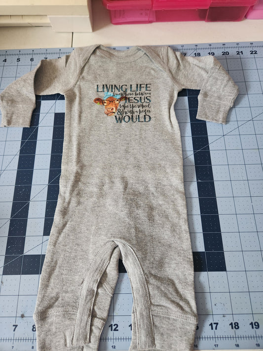 Living Life Romper NB RTS