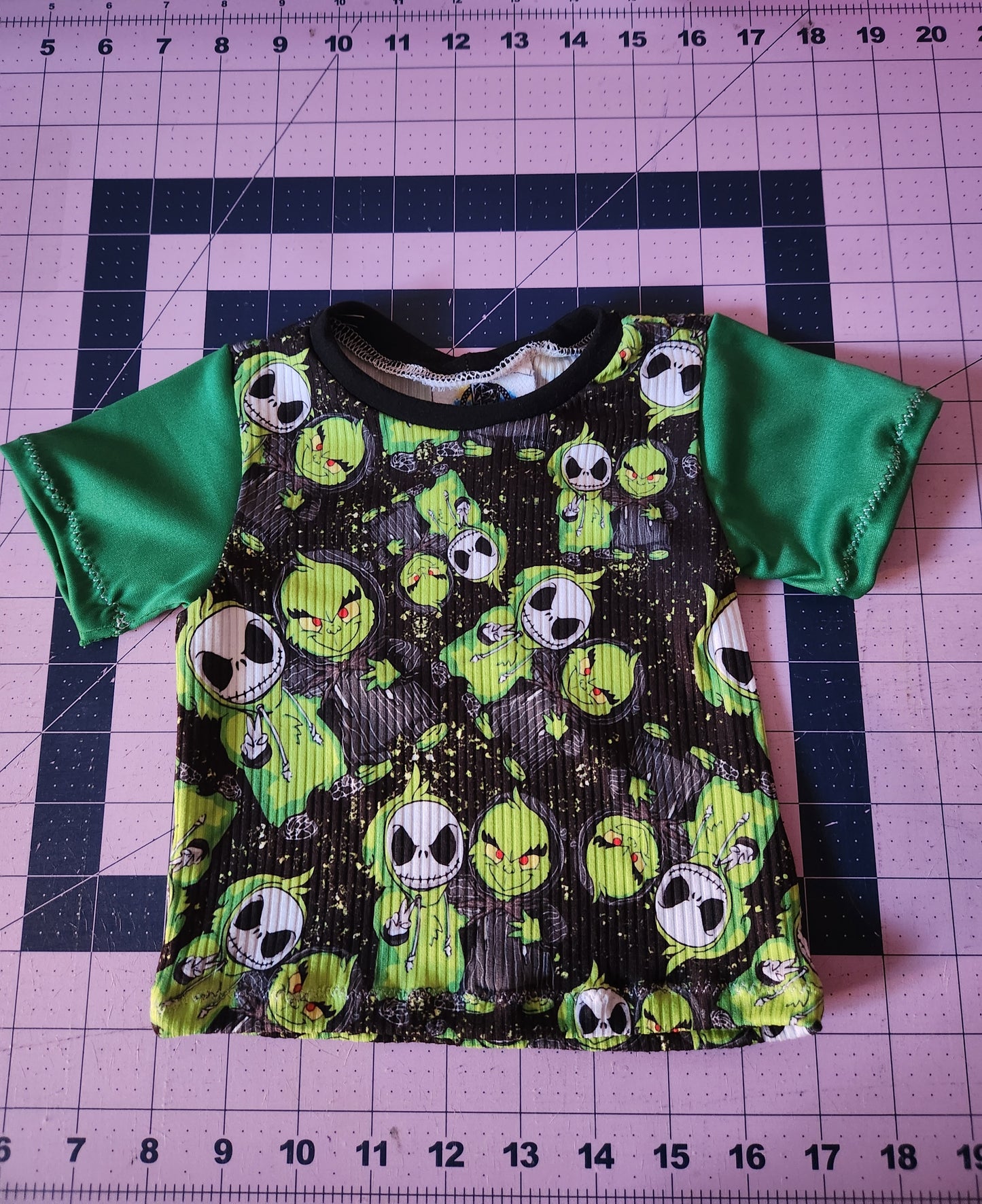 Grinch Jack Christmas Shirt RTS  0/3m