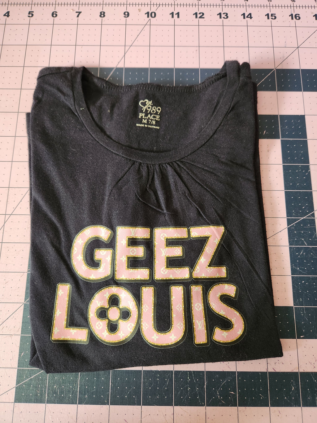 Geez Louis Shirt size 7/8 RTS Long Sleeve