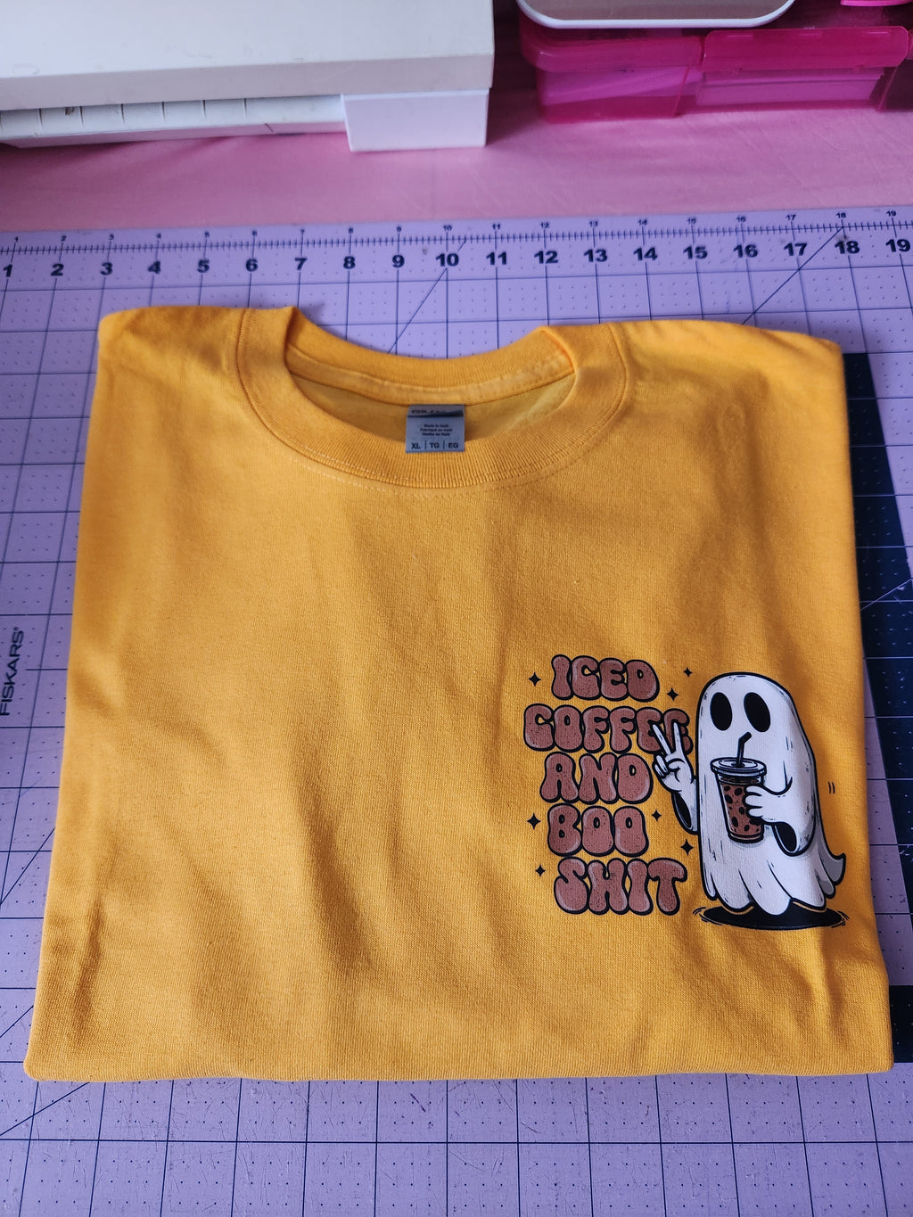 Iced Coffee & Boo Shot Shirt  RTS XL