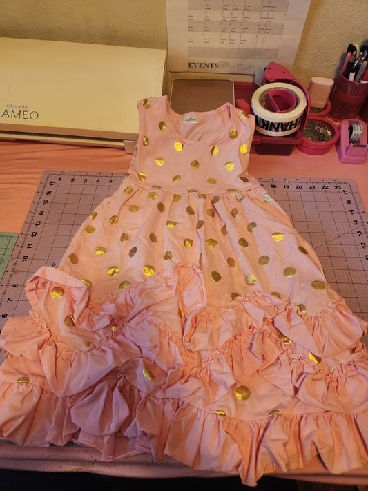 Pink Polka Dot Dress 6/7 RTS