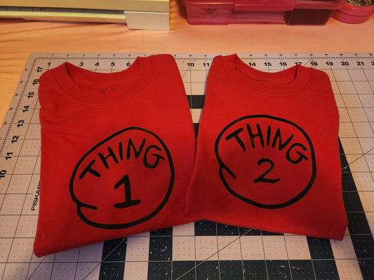 Thing 1 Thing 2 Shirt 4/5 YXS RTS