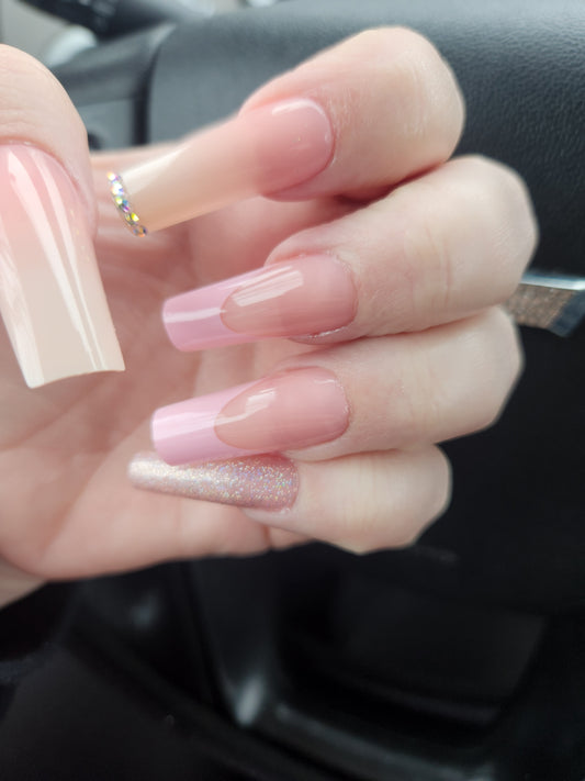 Pink Dreams Long Nails