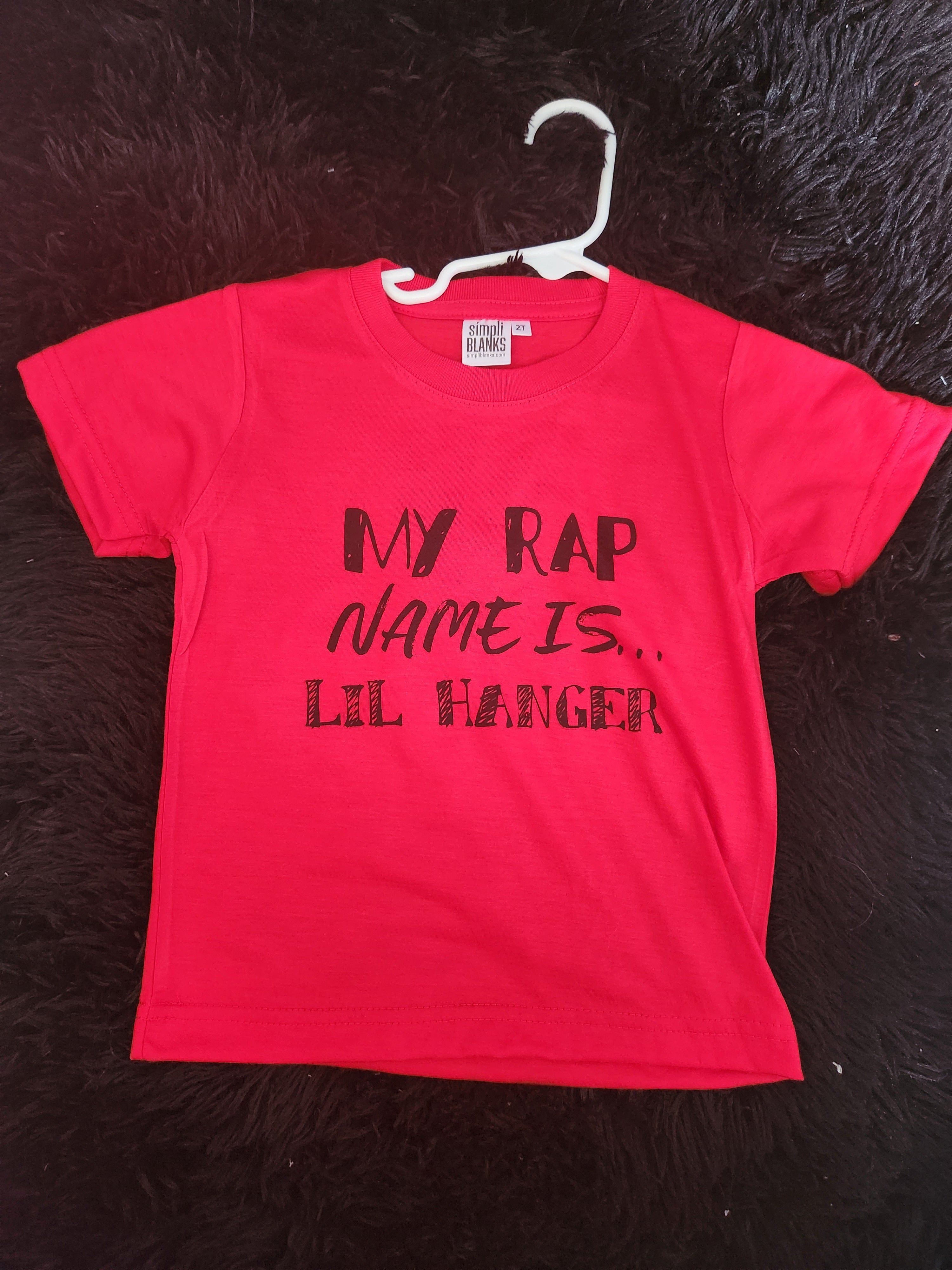 Rap Name Shirt 2t RTS