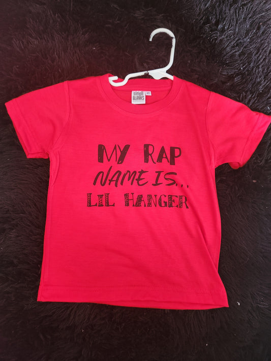 Rap Name Shirt 2t RTS