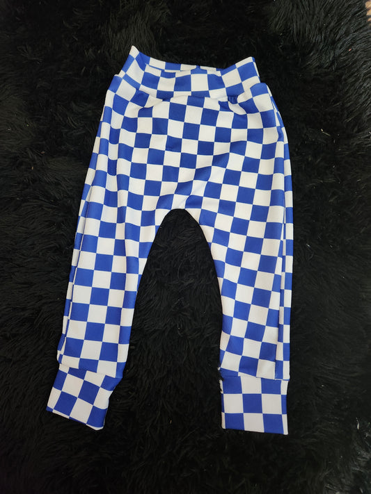 Blue Checker Joggers 2/3t RTS