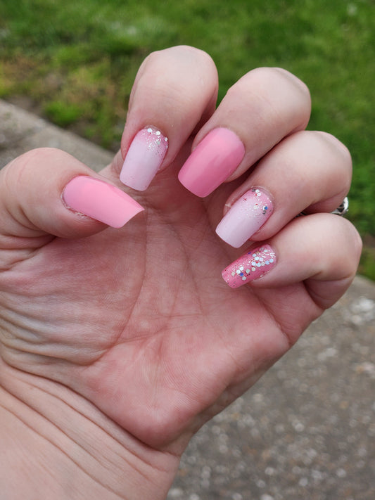 Pink Tone Med Nails