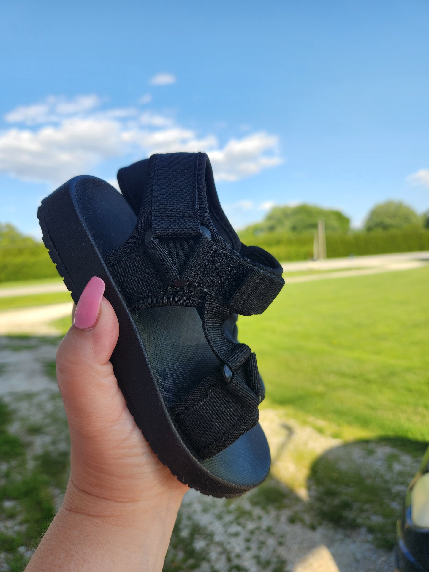 Trendy Black Sandals