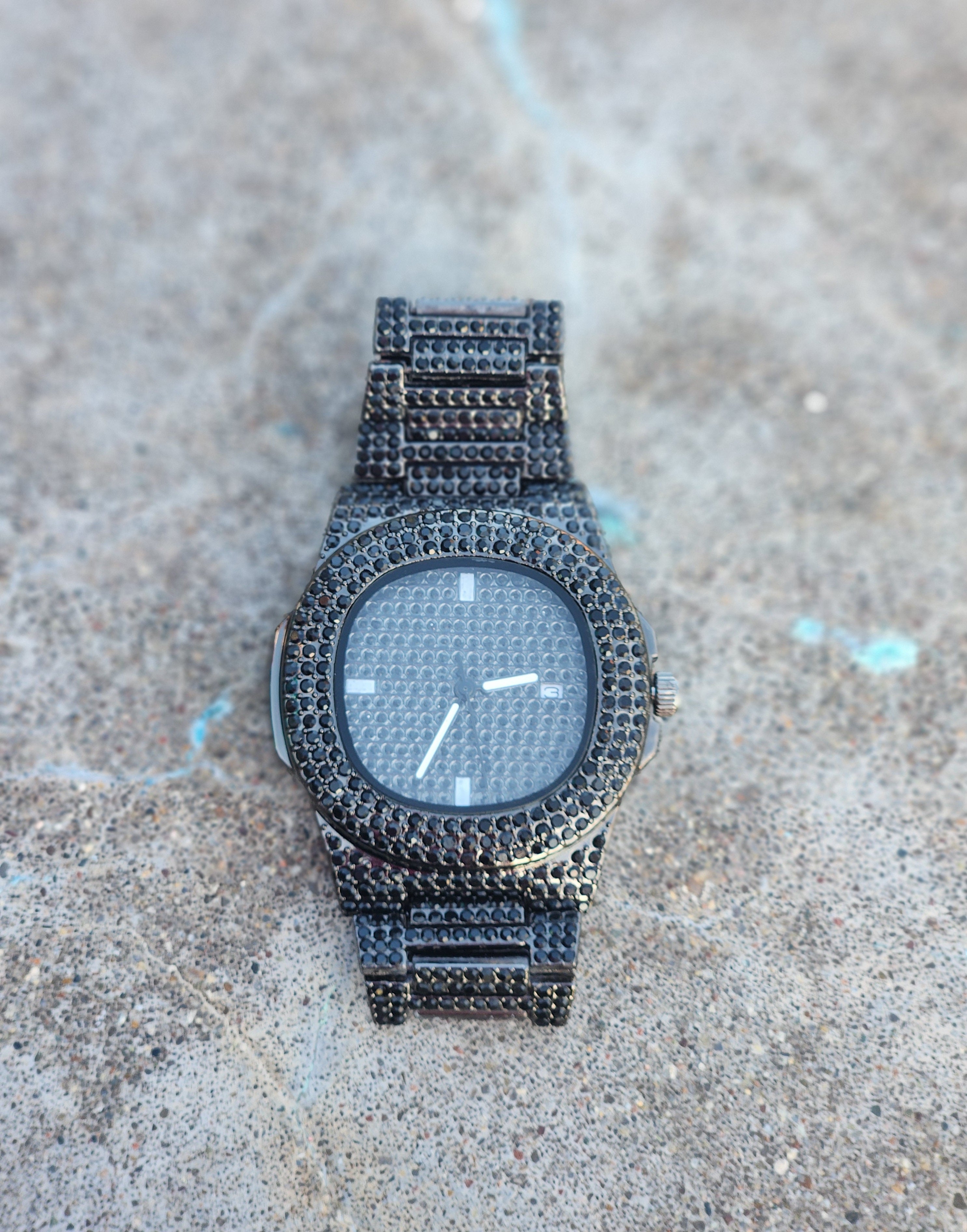 Black Bling Watch