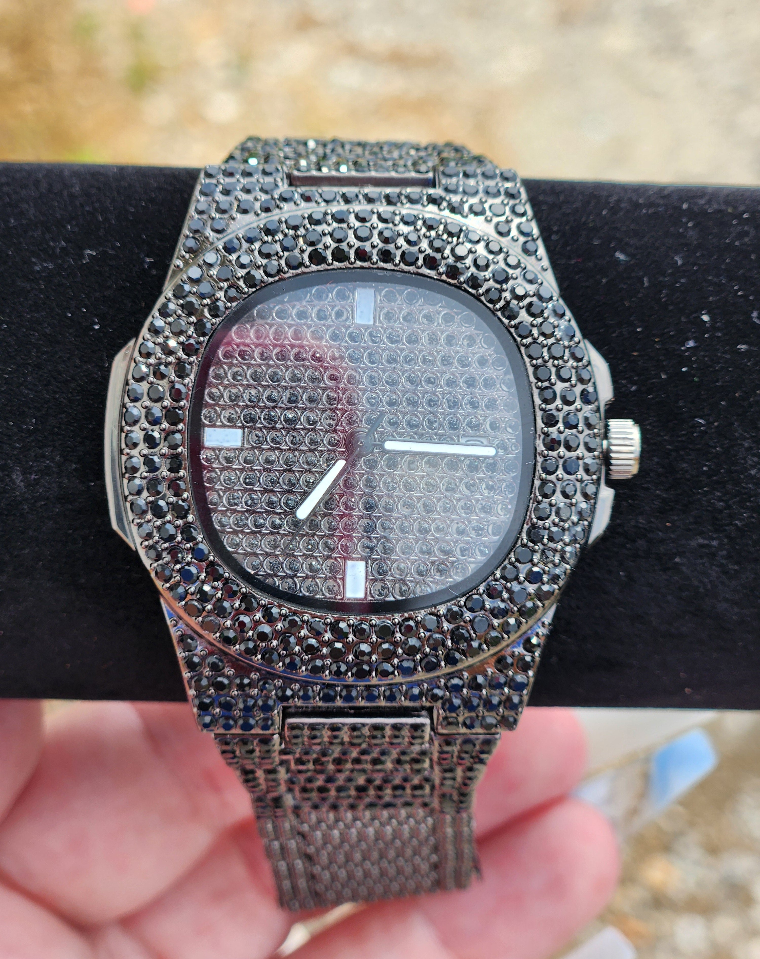 Black Bling Watch