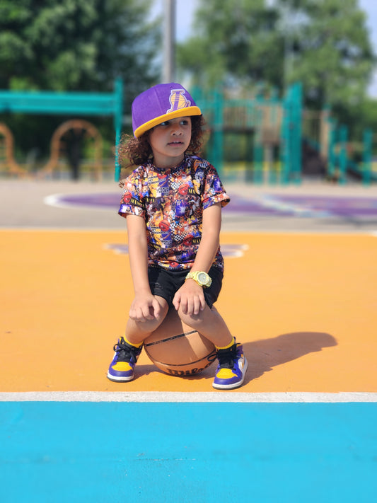 Laker Purple & Yellow Snapback Hat