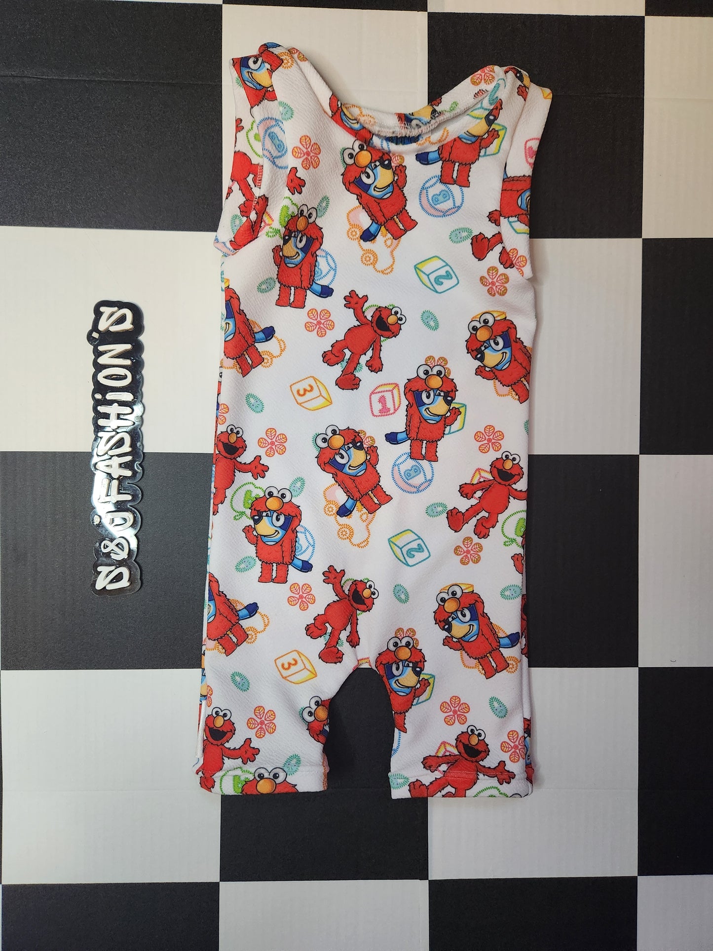 Bluey Sesame Street Elmo Handmade