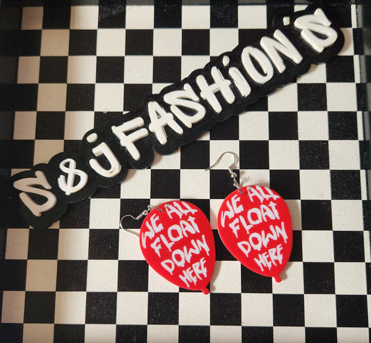 Pennywise Earrings Horror Halloween