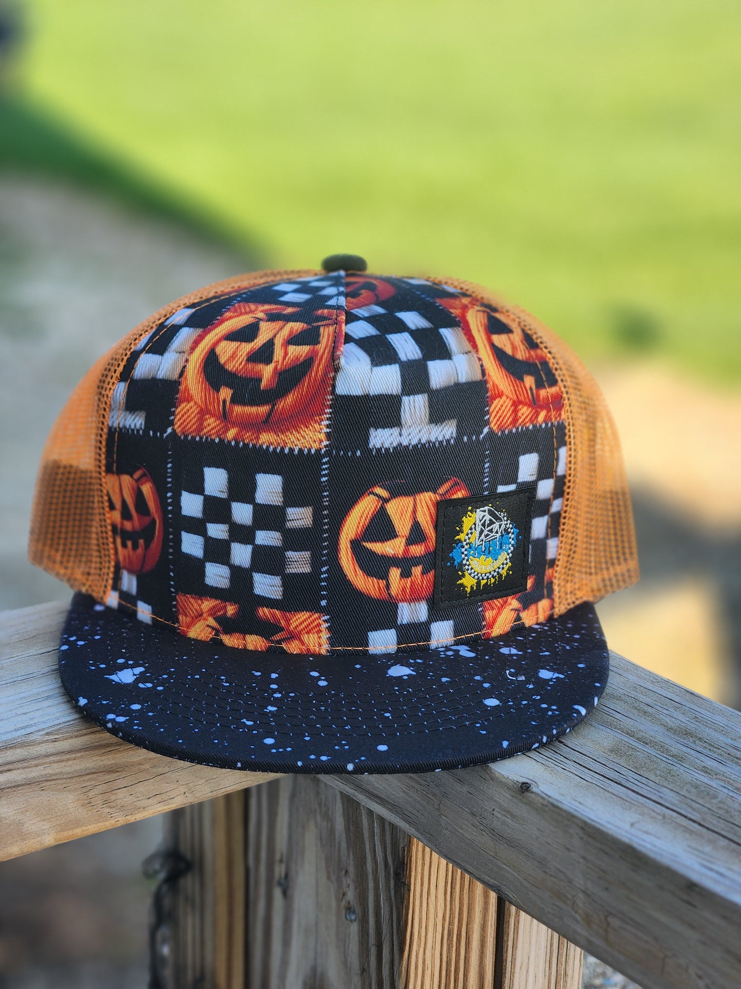 Pumpkin Fall Trucker Snapback Hat RTS